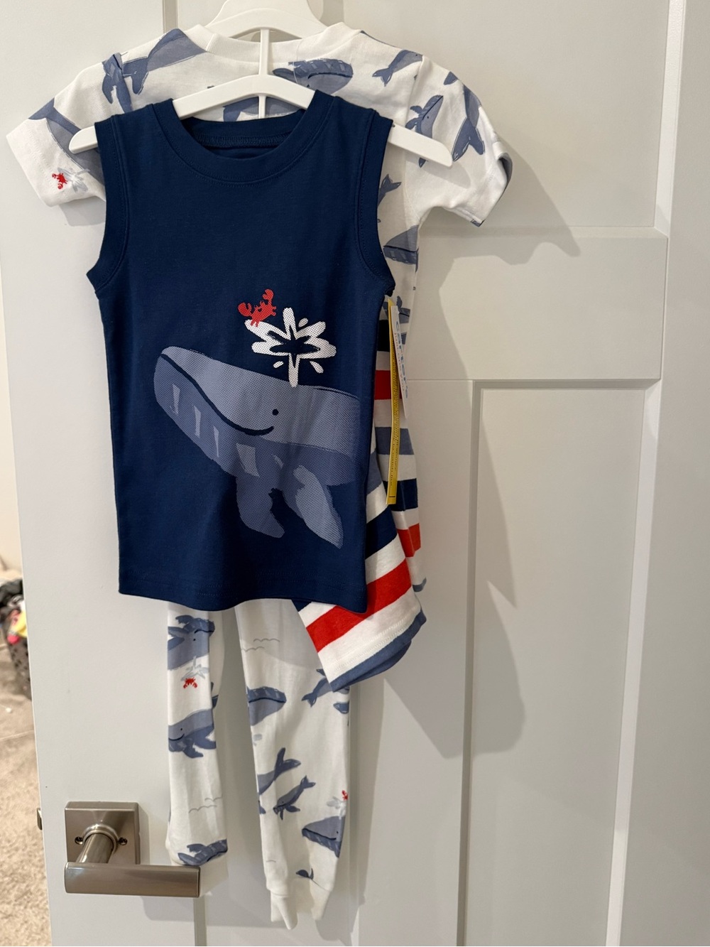 Carter's Navy Whale Tank & Printed Pajama Pants Set
